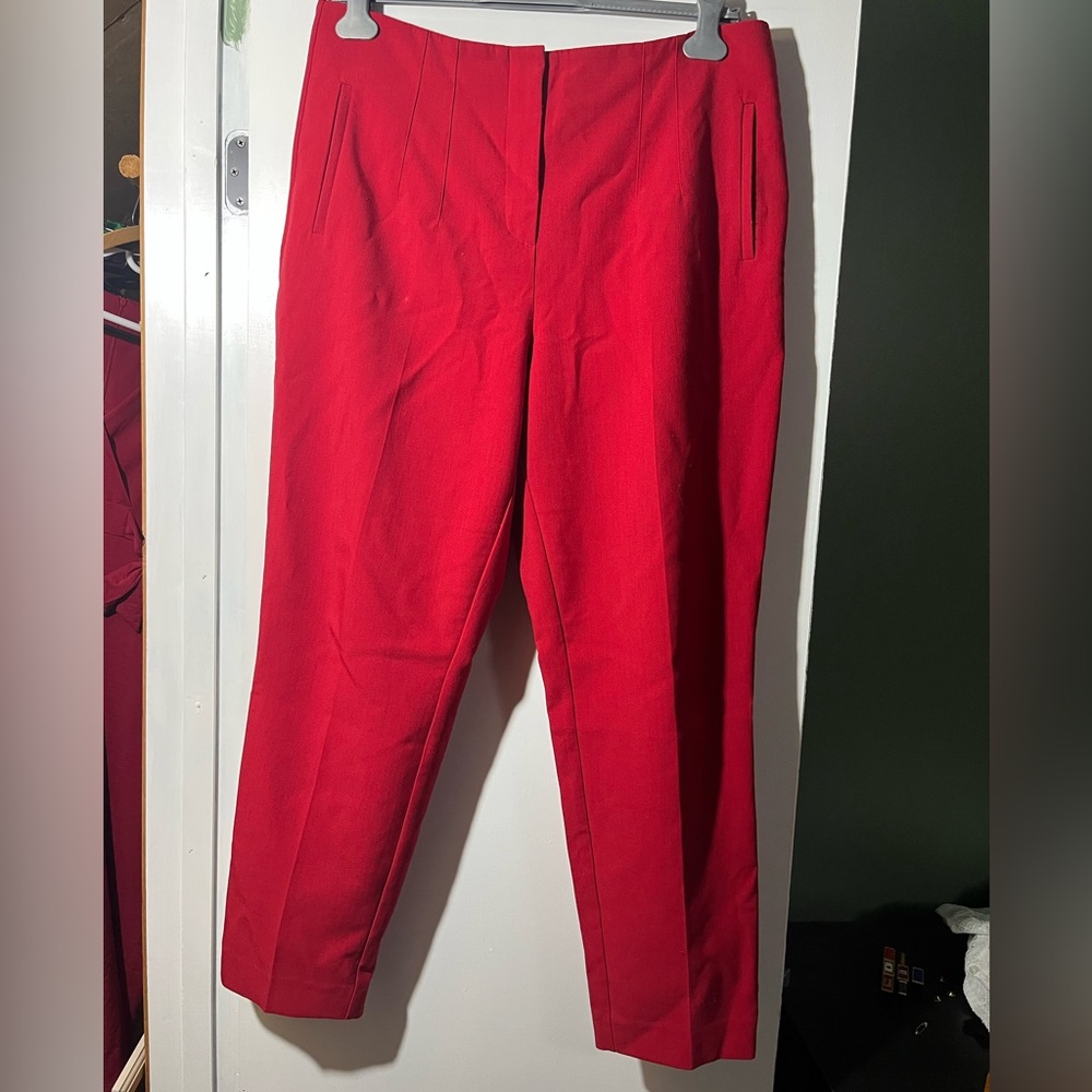 Elegant Red Women's Pants
